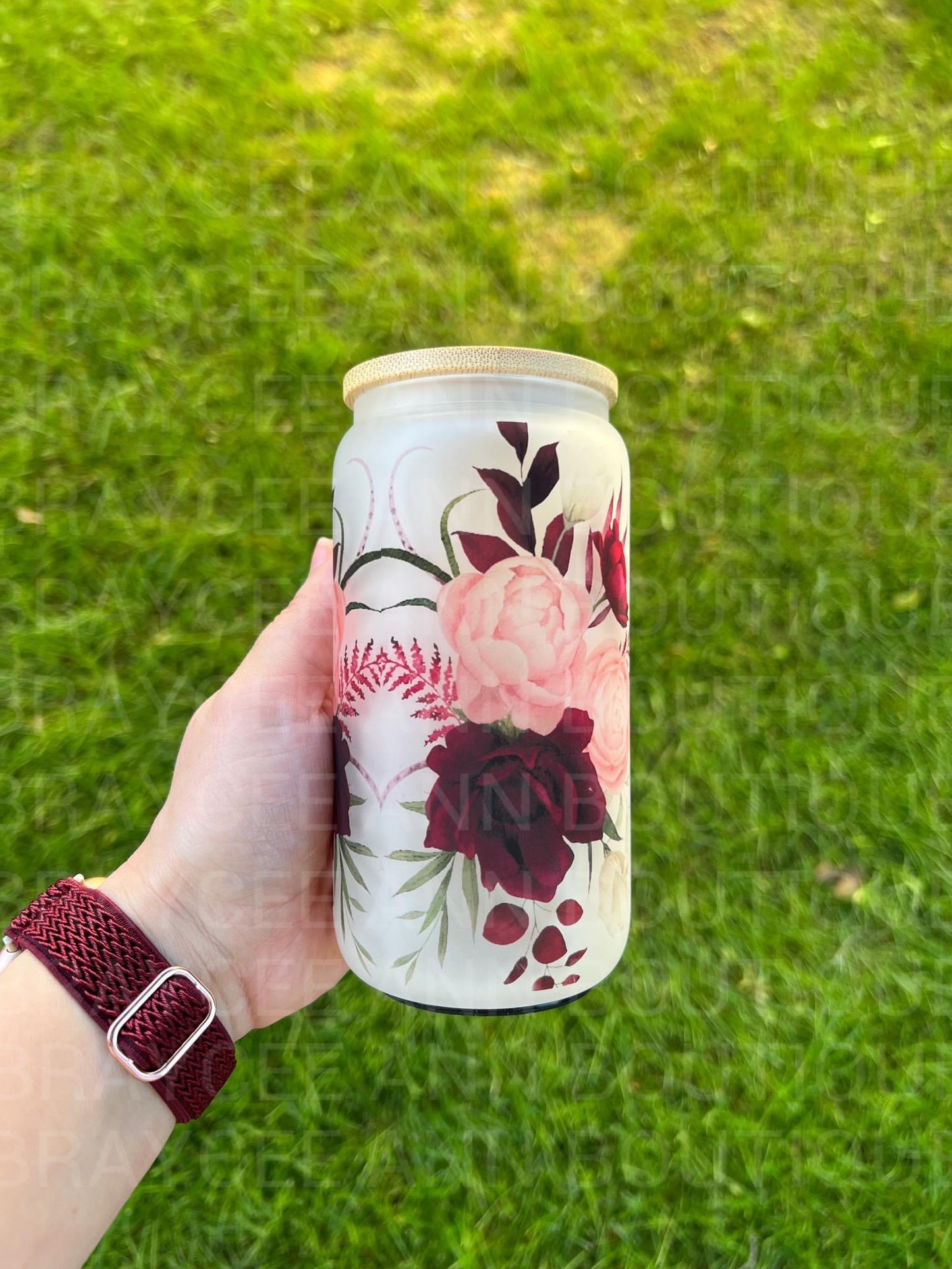 🌸💗 Mom Glass Tumbler (Frosted) 💗🌸