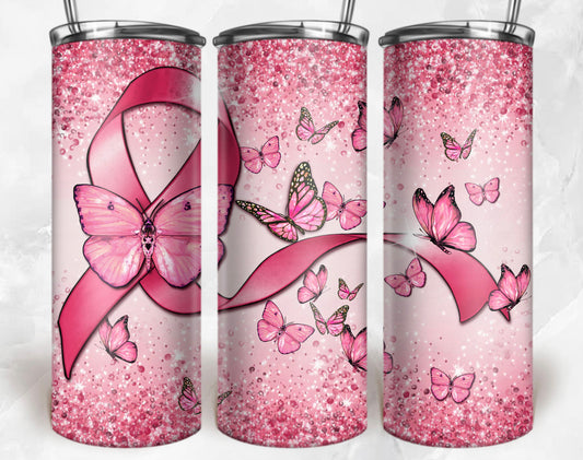 💗 Pink Bling Butterfly Breast Cancer 💗