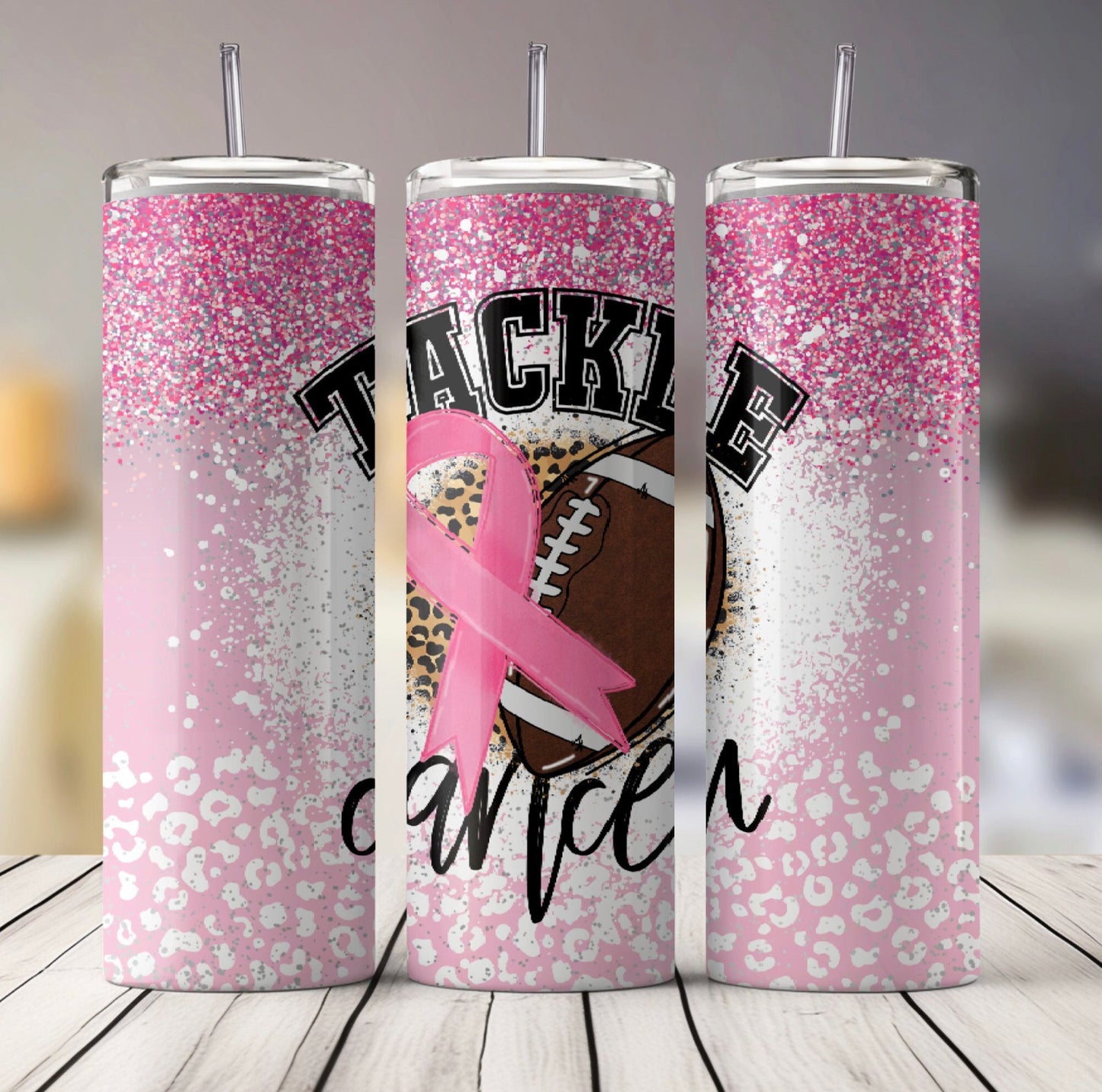 💗 Pink Glitter Tackle Cancer 💗