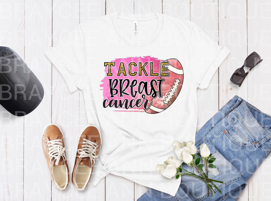 💗 Distressed Tackle Breast Cancer (Football) 💗